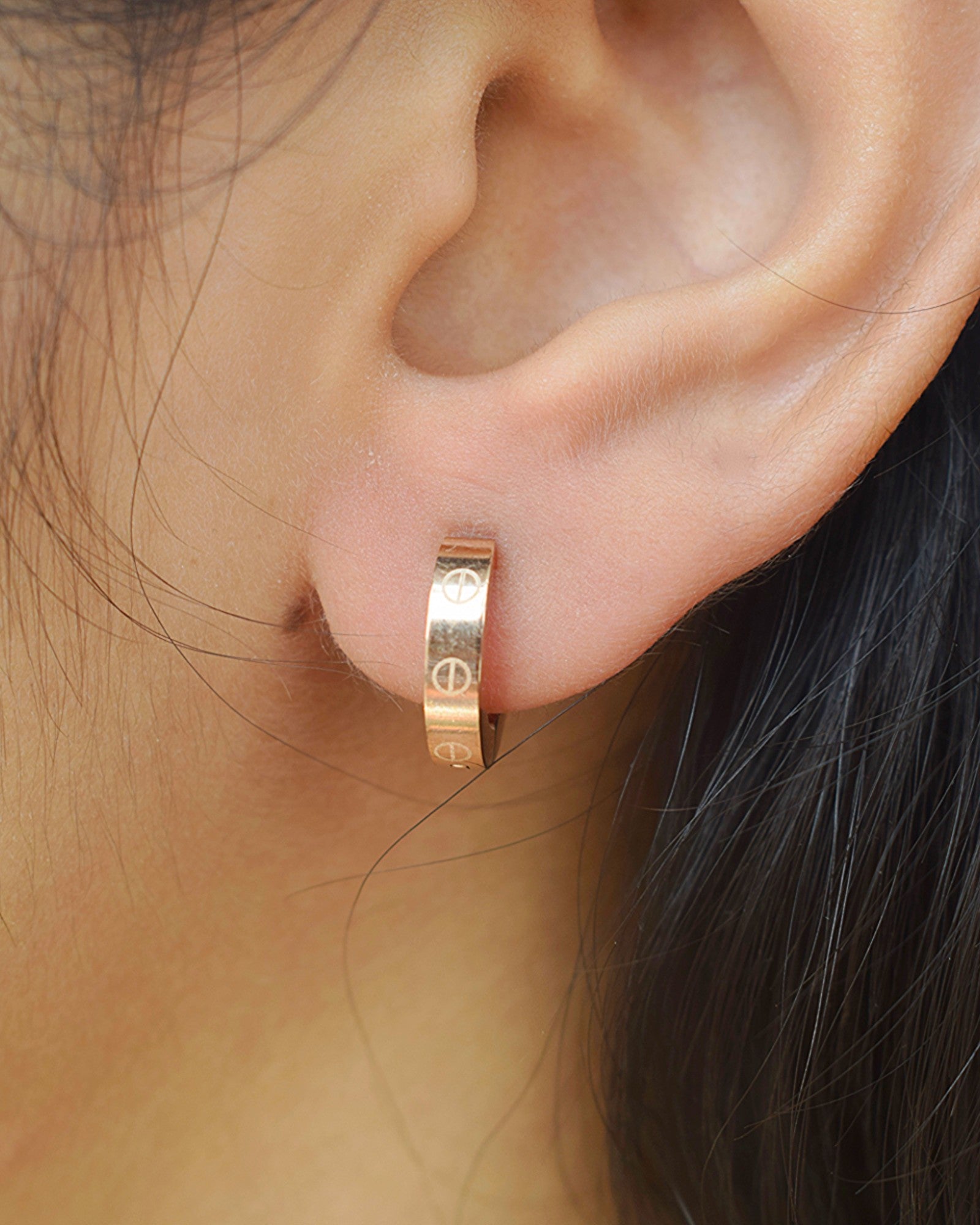 Kohaku Rose Gold 3-Pair Earring Set