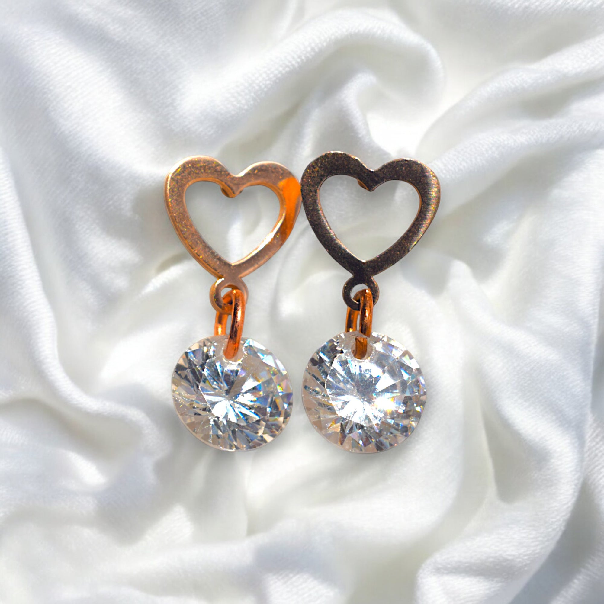 Kohaku Rose Gold 3-Pair Earring Set