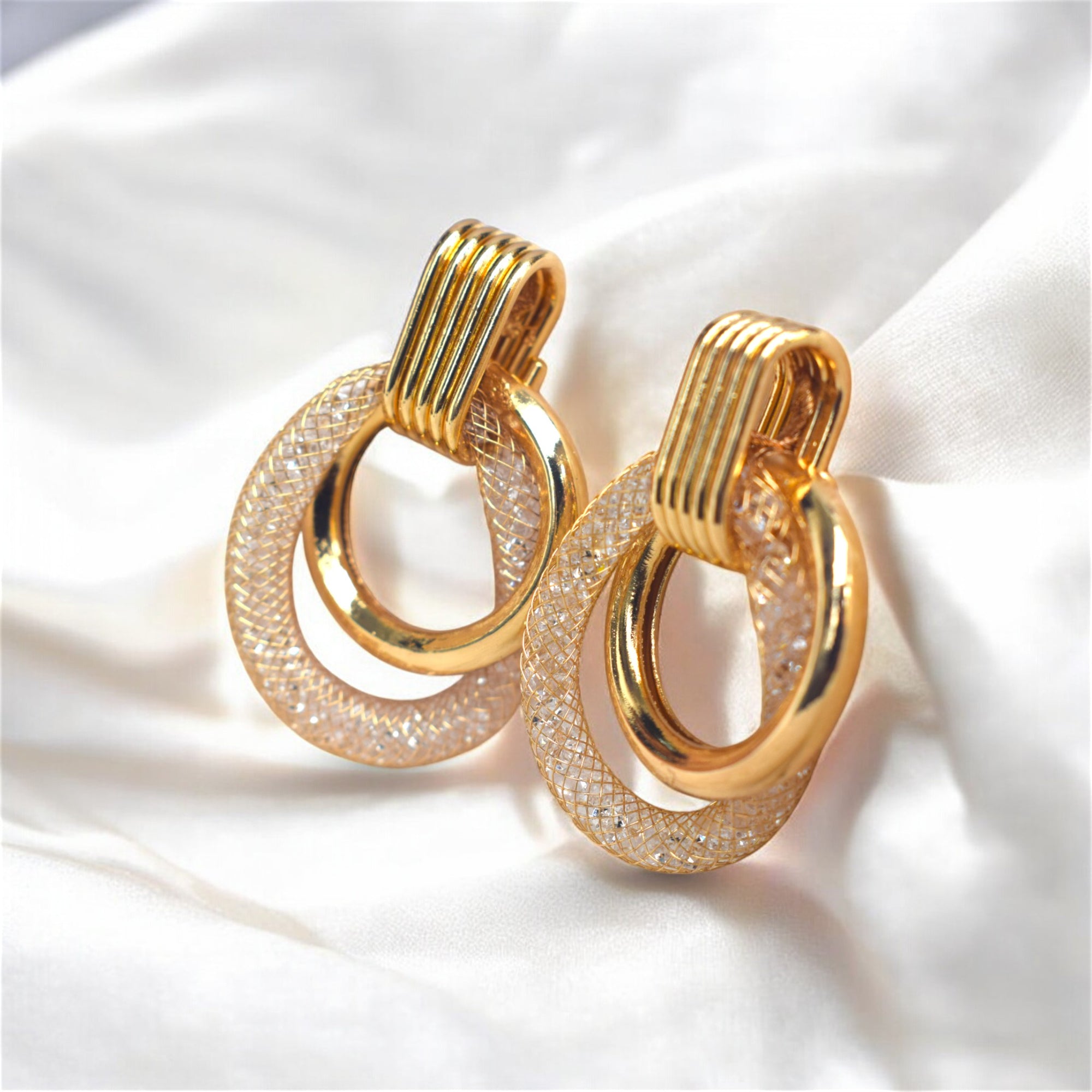Himari Gold Tone Hoop Earring